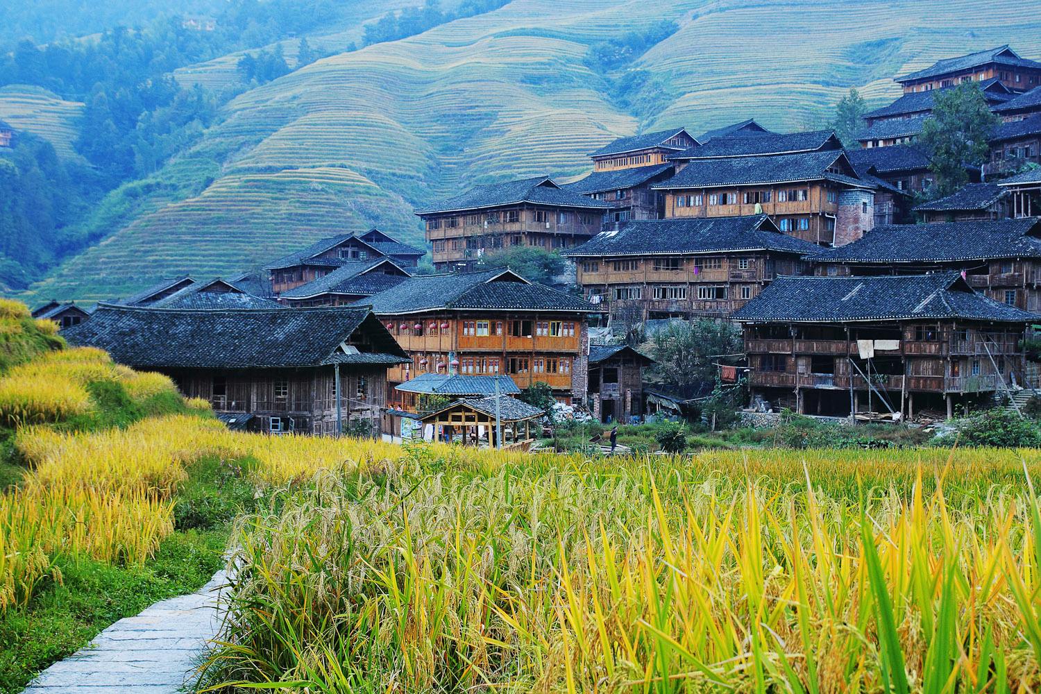 Yao people village in Longsheng